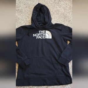 The North Face Black Logo Hooded Sweatshirt Large